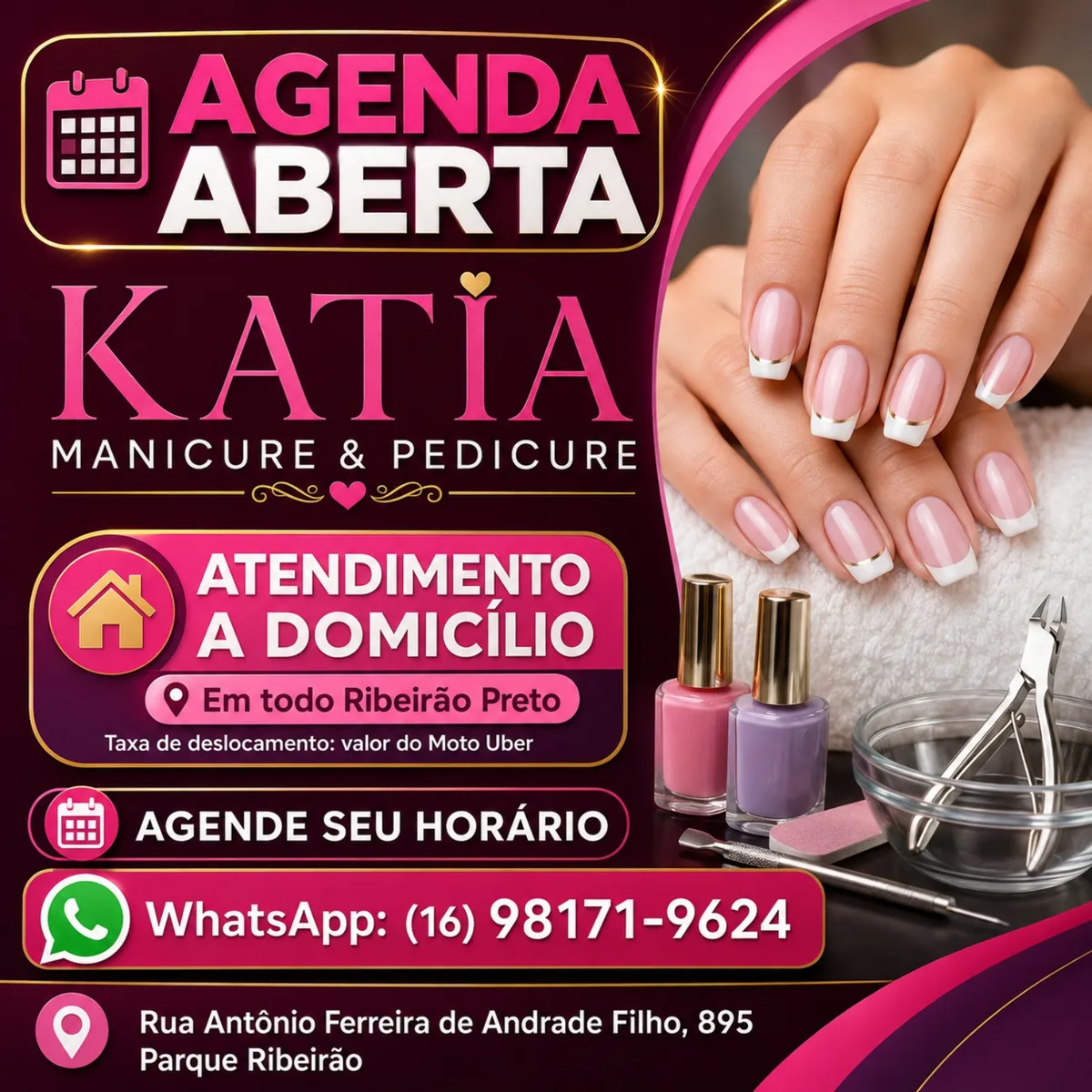 Site de agendamento da Katia